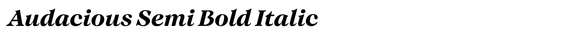 Audacious Semi Bold Italic image